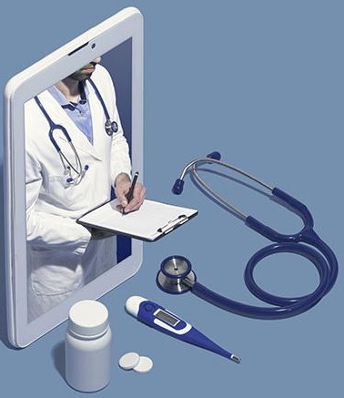 telehealth on a tablet image