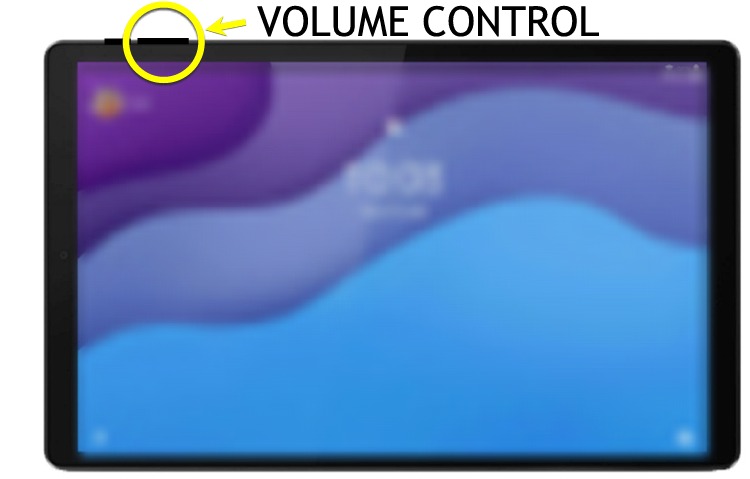 image of volume control button on a mobile device