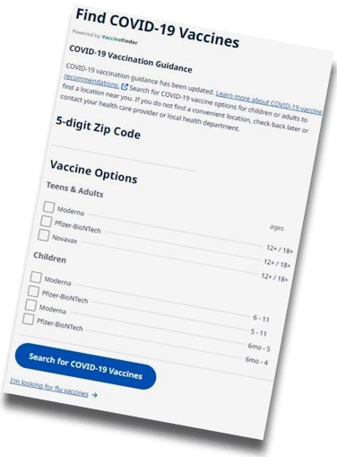 Vaccine Location Tool image